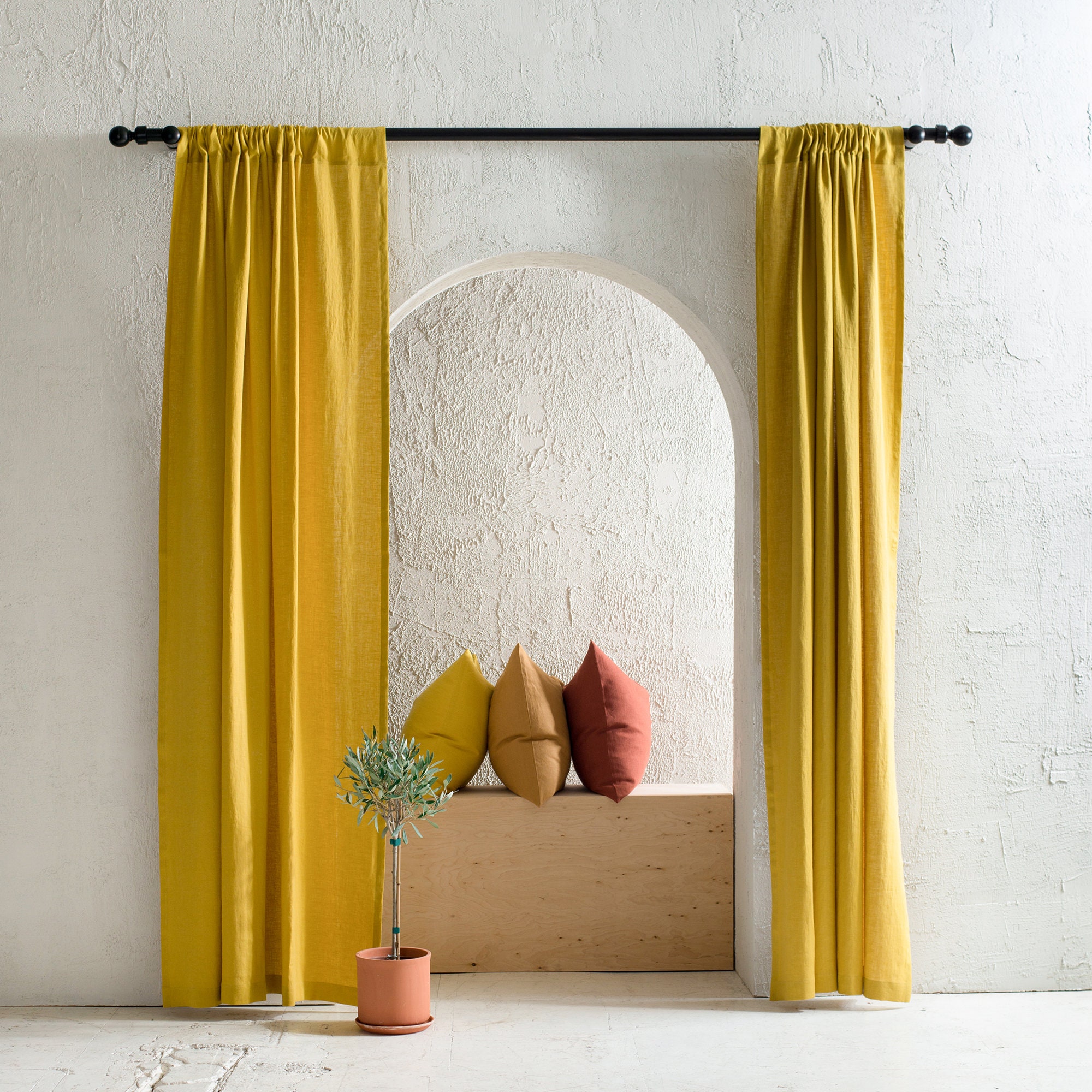 Handmade Half Curtains, Short Curtain, Rod Pocket/velcro Curtains