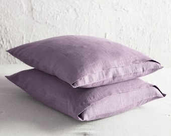 Linen pillow case envelope closure, Includes 1 pillowcase Standard, Queen, King, Deco, Body size, Natural pillowcases, Soft linen bedding