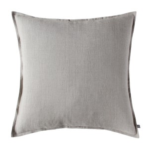Natural linen pillow cover, Custom linen pillows, Lumbar pillow covers, Square custom size cushions, Custom color linen decorative pillow image 6