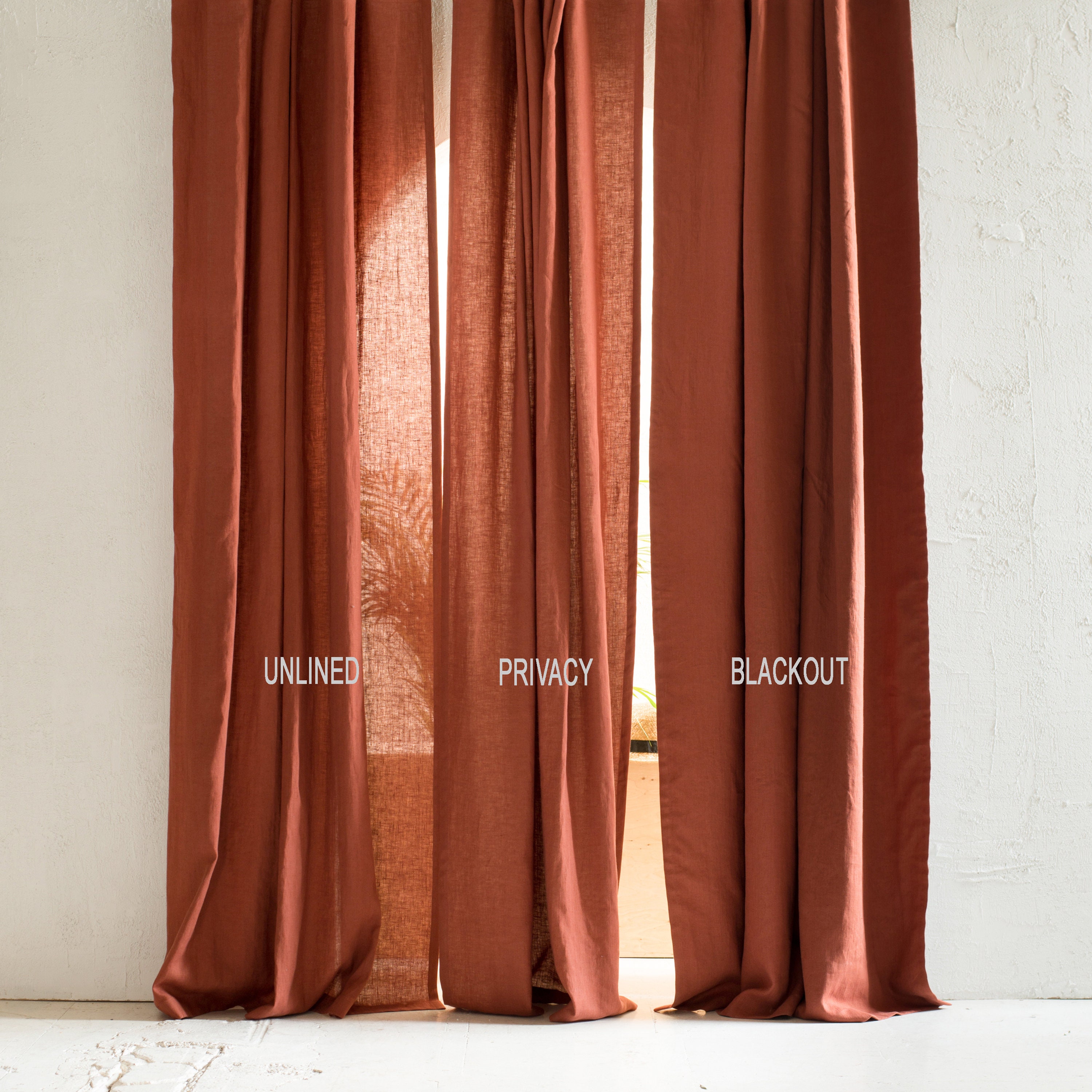 Cortinas de casa de campo con borlas de lino Cortinas de bolsillo con  bastón de dormitorio bordado Vhermosa BST3010720-1