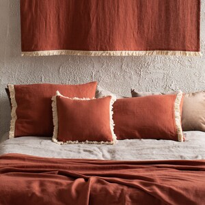 Linen sheet set, Linen bedding, Natural linen sheets, 30 colors image 10