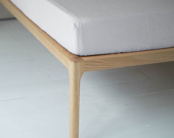 Linen Fitted Sheet Full, Double, Twin, Full, California King, Queen Bedding, Custom Sheets