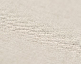 Linen cotton blend fabric by half yard, Natural fabrics by the yard, Cotton fabric, Sand brown - light neutral oatmeal color fabric