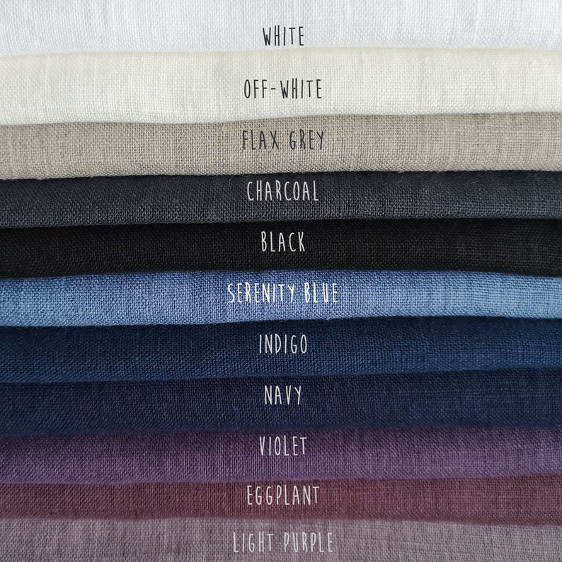 Indigo linen fabric Linen by the yard Natural linen fabric Fabric by the yard Navy linen fabric Dark blue fabric by meter
