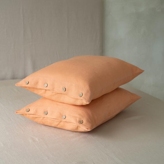 Set van 2 kussenslopen van satijn, 50 x 80 cm, beige, voor