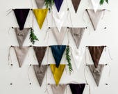 Linen fabric banner bunting by Lovely Home Idea