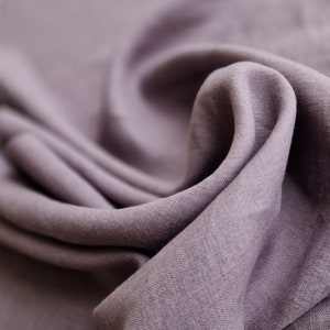 Housse de couette en lin naturel, housses de couette violettes de différentes couleurs, parure de lit en lin doux par Lovely Home Idea image 6