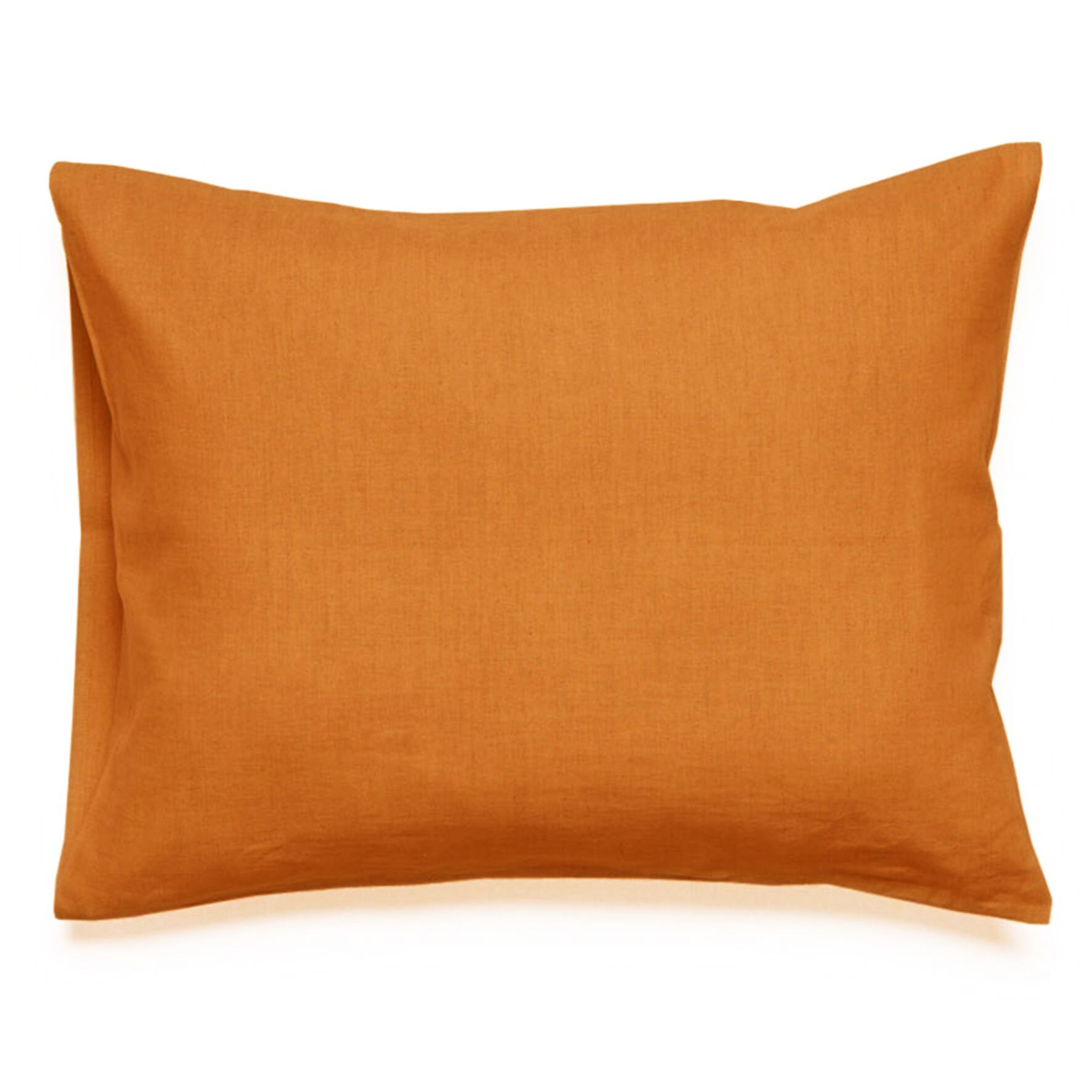 Rust linen pillowcase Linen pillowcases with envelope Etsy