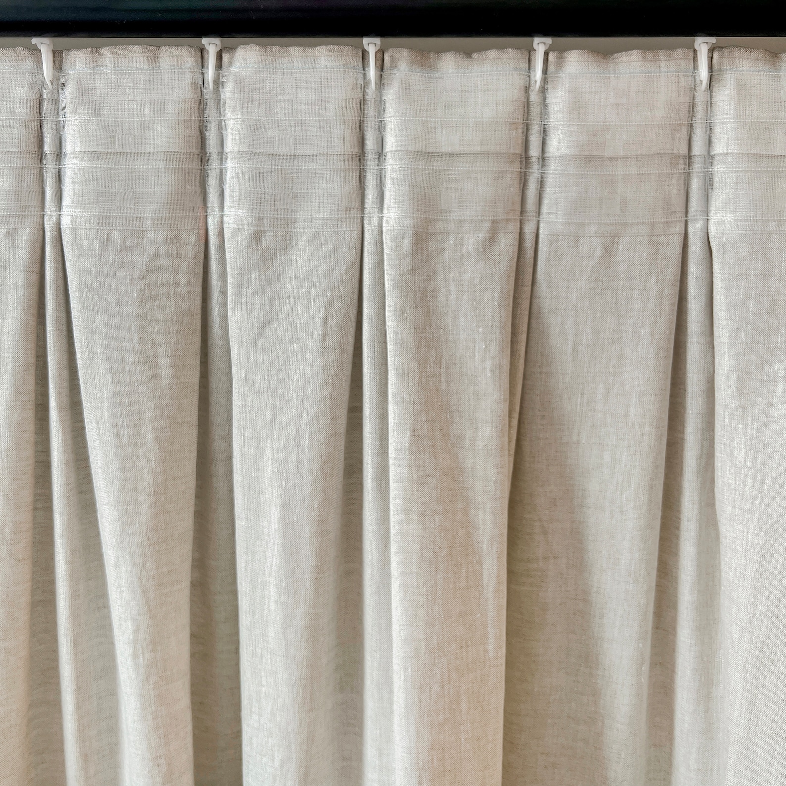 Custom Linen Curtains, Double Pleat Curtains, Blackout Curtains, Linen