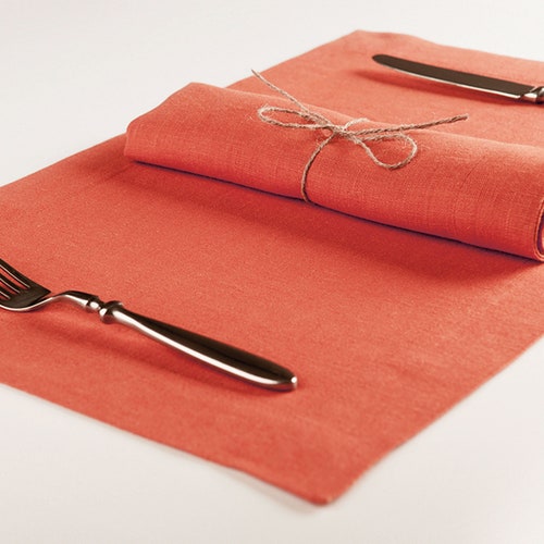 Indigo Table Napkins or Indigo Linen Placemats Set of Six Etsy