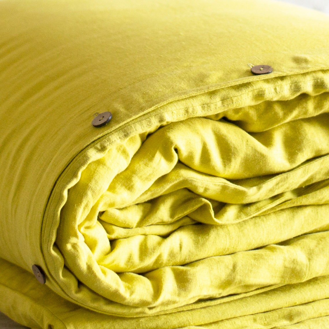 Chartreuse linen duvet cover Natural linen duvet covers Etsy