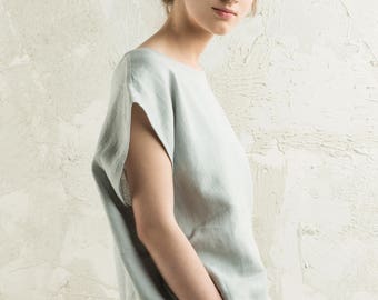 Linen top for women, 30 colors, Linen tunic, Long linen blouse, Linen summer clothing women