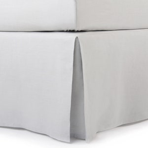 Handgefertigter Leinenrock, Boxfaltenrock, Queen, King, Full, Linen Twin, Double, Single