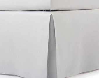 Linen Bedskirt, Box Pleat Bedskirts, Linen Bed Skirt Queen, King,  Full, Twin, Double, Single