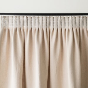 Handmade linen curtains, Pencil pleat window curtains, Blackout curtains, Custom window treatments by Lovely Home Idea image 10