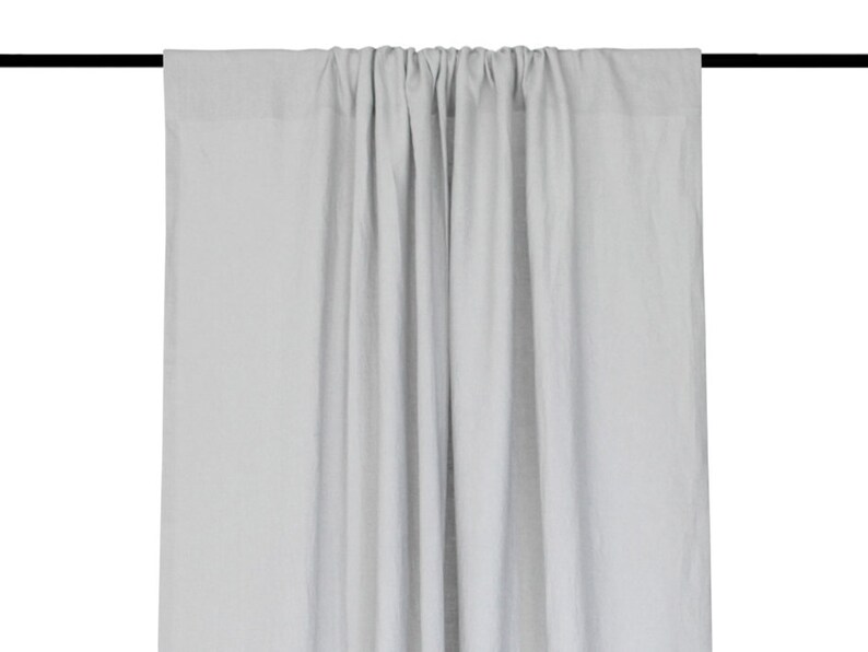 Curtain panels Color block curtains rust and dove grey Etsy