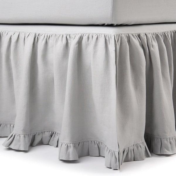 Linen Bedskirt Etsy