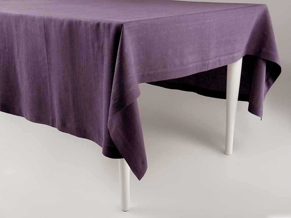 Handmade Linen Tablecloth 30 Colors Custom Size Linen Etsy
