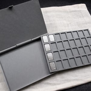 3D Printed Silver Bullion Storage Case for Valcambi 1g Bars ( Holds 32 )