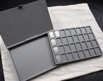 3D Printed Silver Bullion Storage Case for Valcambi 1g Bars ( Holds 32 )