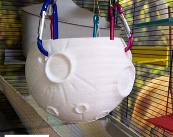 Moon design 3D Printed Bowl Feeder for Small Pets