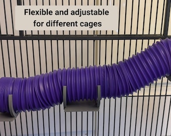 Small Animal Platform and Tunnel Set: Durable PLA+ Plastic Pet Ledge, Rats, Hamsters, Small Pets