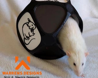 Rat, small pet House | 3D Printed House | Climbing Toy, Bed & Enclosure Hideaway