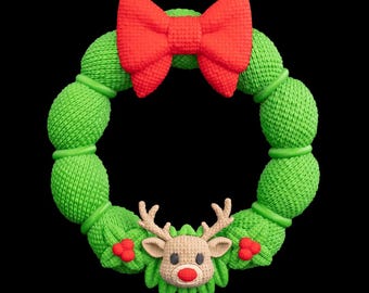 Reindeer Christmas Wreath