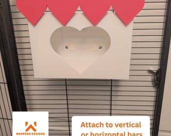 The Love Hut! Small Animal Cage hideaway, nesting box, Pet Ledge, Rats, Hamsters, Small Pets