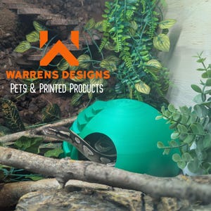 Snake, Lizard Hide Dome | 3D Printed Reptile House | Climbing Toy, Bed & Enclosure Hideaway
