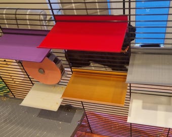 Small Animal Cage Platform: Durable PLA+ Plastic Pet Ledge