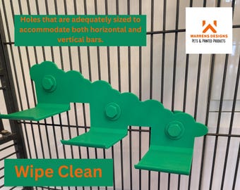Small Animal Cage Platform Stairs: Durable PLA+ Plastic Pet Ledge, Rats, Hamsters, Small Pets