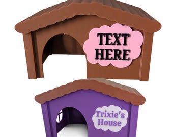 Personalised Cute Small Animal house, hideaway, nesting box,  Gerbil House, Rat hide, Hamsters, Small Pets
