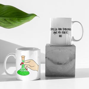 Rolig "Trollformler och trolldrycker är min starka sida"-mugg - Sassy Witchy Humor-mugg - Magisk och djärv kaffemugg för vuxna