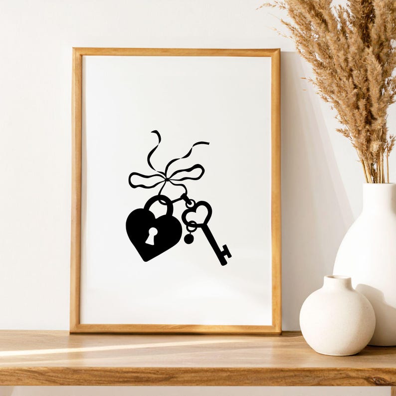 Heart Lock and Key SVG Bundle: Cricut-ready Designs (digital Download ...