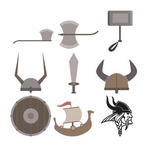 Wikinger Symbole Maschinenstickerei Design, Helm Schild Stickerei Instant Download, Set von 10