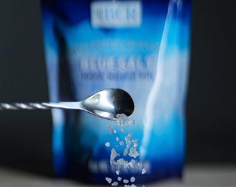 organic blue crystal rock salt 250 gram coarse grain