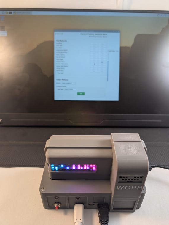 WOPR Raspberry Pi 5 Case – WarGames Inspired Retro Hacker Enclosure – LED Status Lights