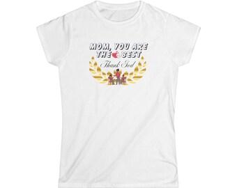 Mom You Are the Best Golden Laurel Wreath Tee | Christian Thank God, Mother's Day Gifts
