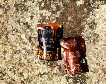 Organic Vegan Popcorn 10-Pack: Salted Caramel & Chocolate Coconut
