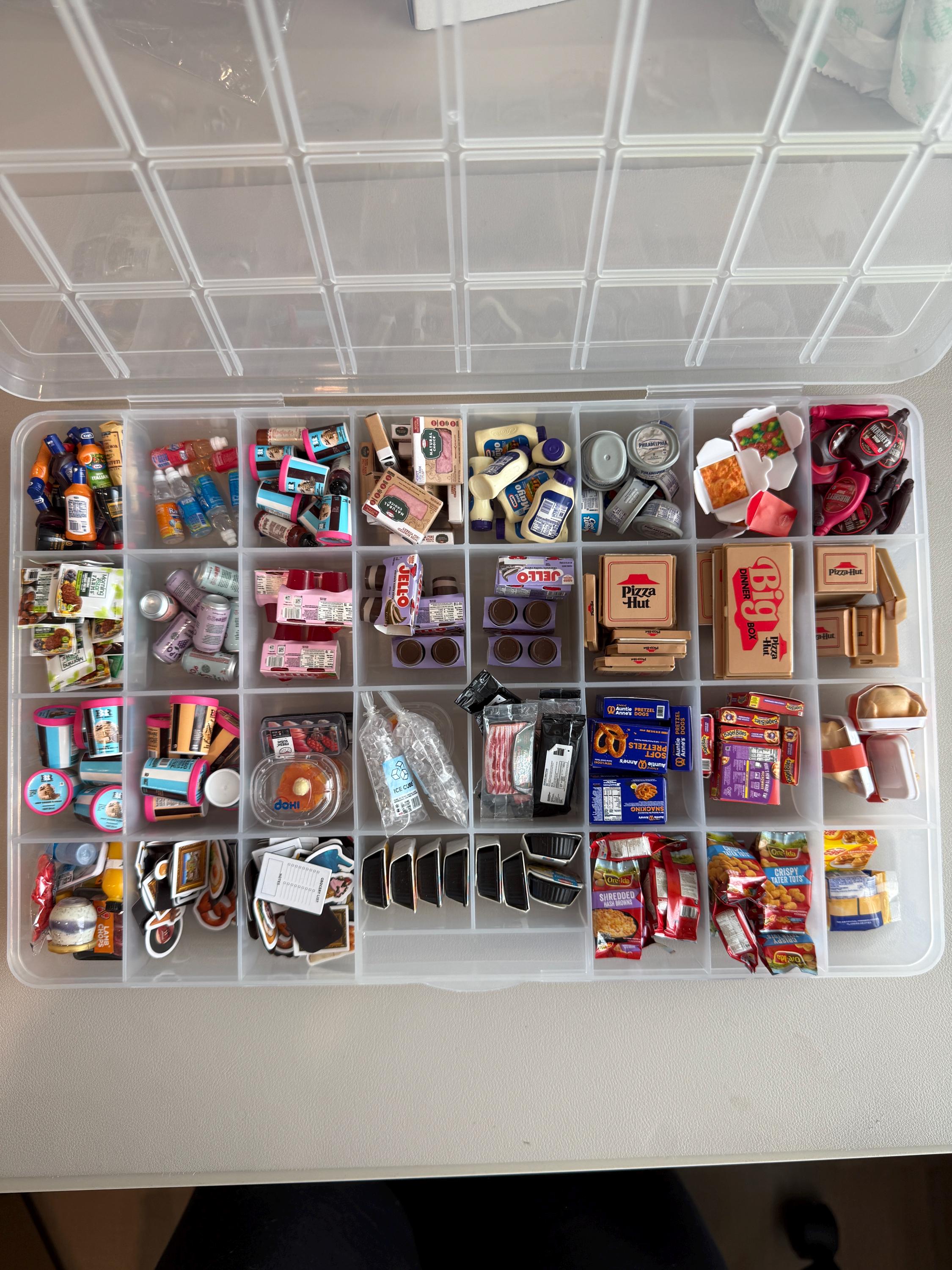 Mini brands Mini fridge ミニ木製冷蔵庫 Minibrands fill the fridge - 日本