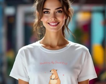 Top corto elástico de capibara / Ilustración de festival