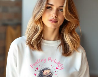 Sudadera de puercoespín / Cuello redondo espinoso pero flexible