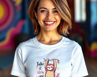 Sloth Graphic T-Shirt: Unisex Nature Lover Tee