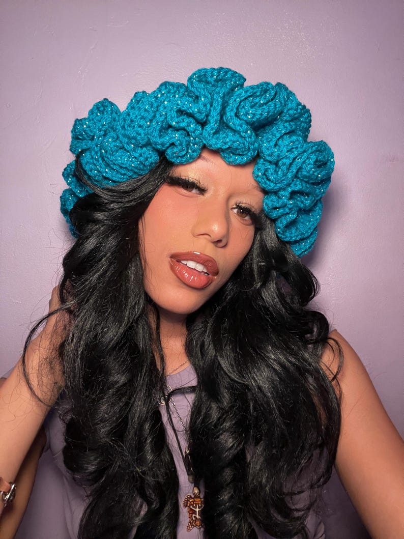 Crochet Ruffle Hat - Etsy