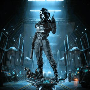 3D STL-fil Jyn Erso – 1/6 figurtryck Anime Comics-staty