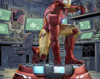 Iron Man STL File – 1/6 Figure 3D Print Anime Comics Statue
