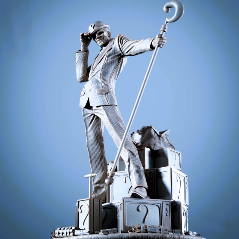 1/6 STL File of the Riddler Statue – Printable Model | Superhero Resin ...