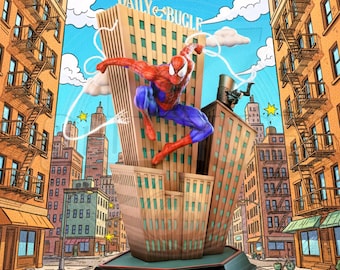 STL File Spider Superhero – 1/6 Scale 3D Printed Anime Comics Statue