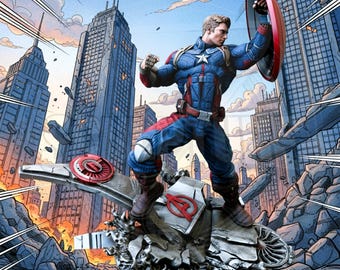 Captain America Civil War – 1/6 Figure Print Anime Comics Statue